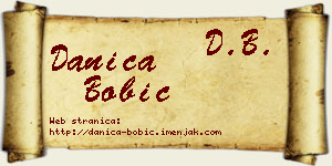 Danica Bobić vizit kartica